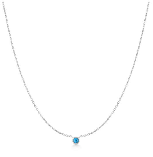  Ripple Joy - Silber / Rhodiniert - Türkis - 45cm